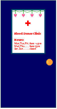 Red Cross blood donor clinic ©ejm2002 (gif 2.80kb)