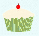cupcake with cherry ©ejm2003 (gif 2.22kb)