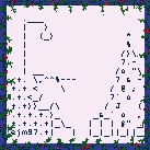 ascii-art Christmas llizard in photoframe gif(2.07kb)